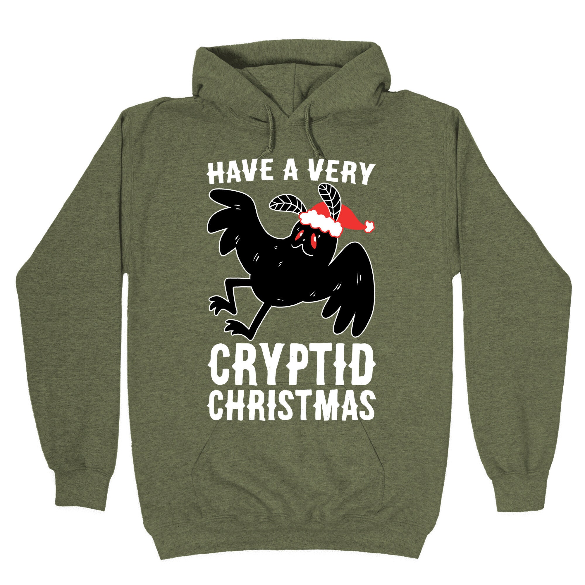Have a Very Cryptid Christmas - Mothman Hoodie